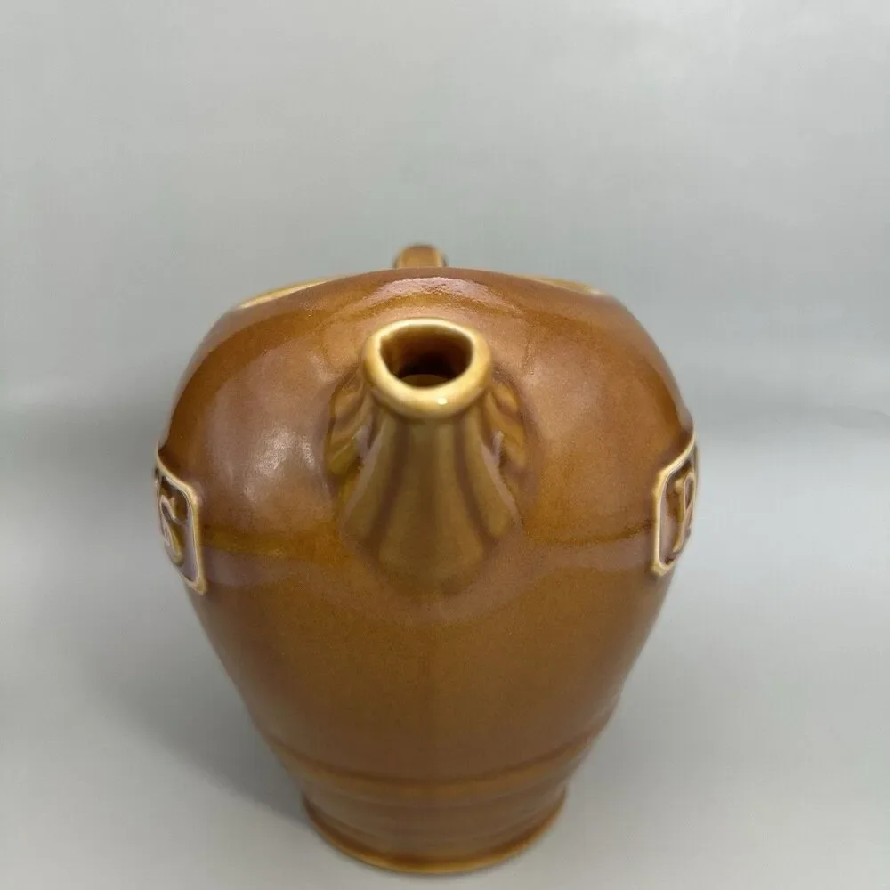 VTG Revol France Pastis Water Pitcher 834P Brown Porcelain French Bistro Jug